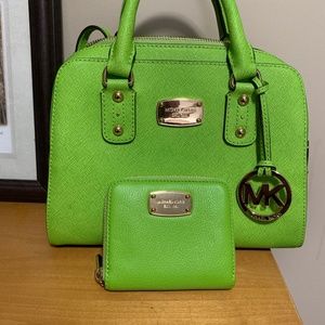 MK Women's Leather Crossbody Bag w/Matching Wallet